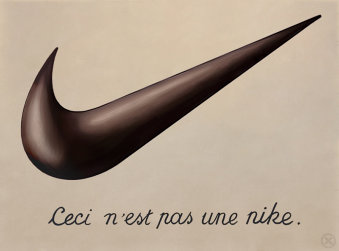 The Treachery of Logos, sponsored by Nike Inc.